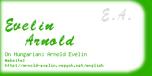 evelin arnold business card